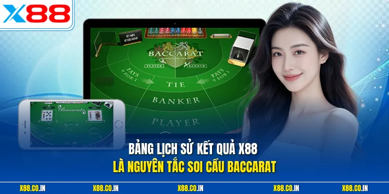 Bảng lịch sử kết quả X88 là nguyên tắc soi cầu baccarat