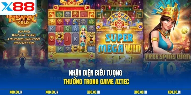 Nhận diện biểu tượng thưởng trong game aztec